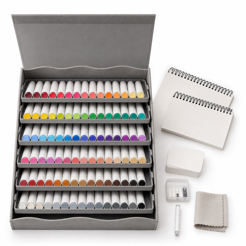 Professional Full-Spectrum Dual-Tip Marker and Sketch Studio