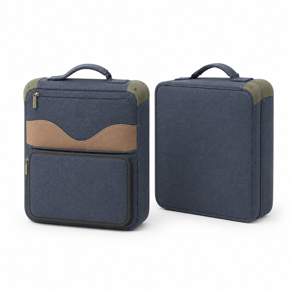 Portable Fold-Out Stationery Workstation with Structured Carry Case