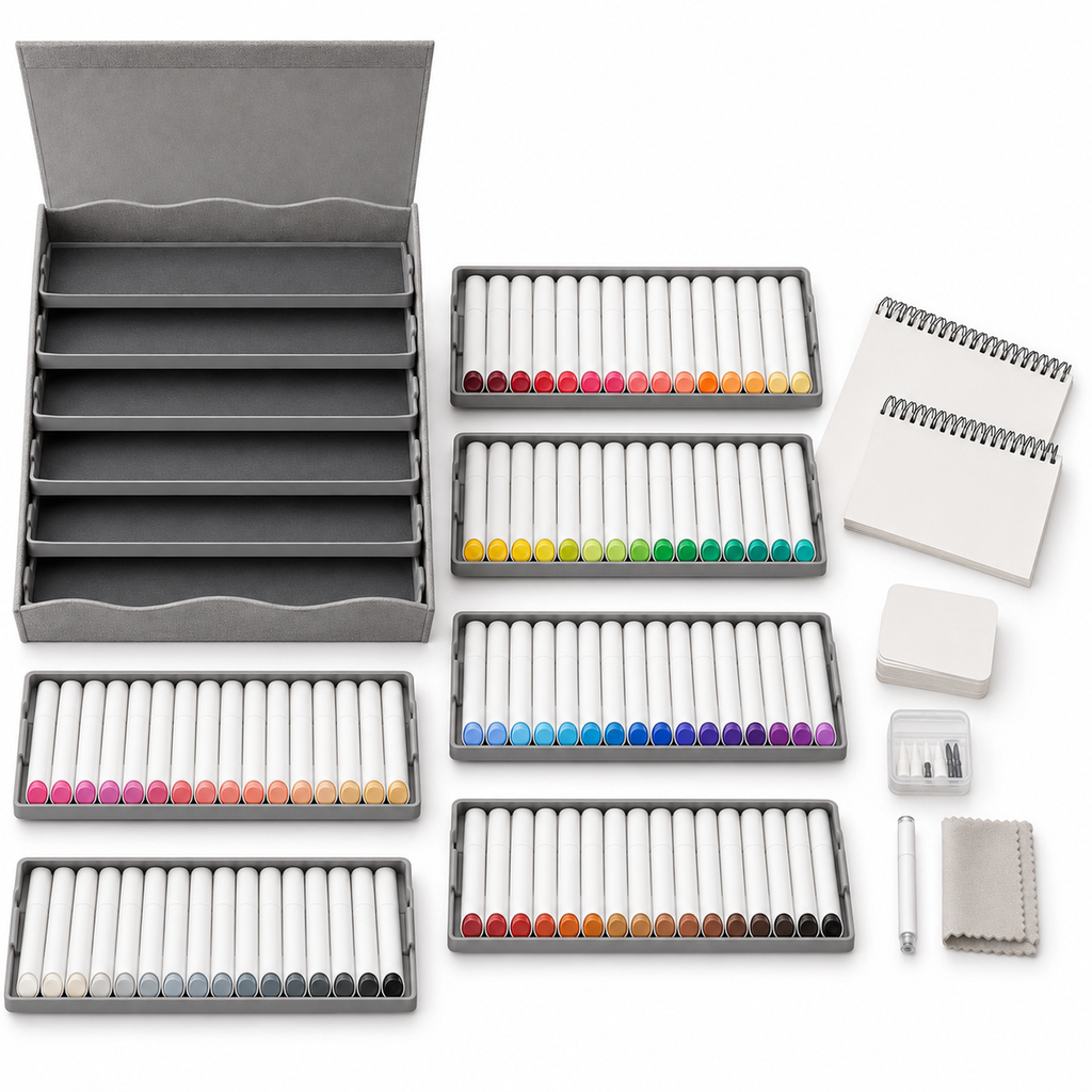 Professional Full-Spectrum Dual-Tip Marker and Sketch Studio