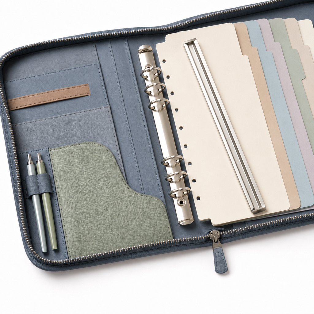 Premium Refillable A5 Planning Folio System with 240 Inserts