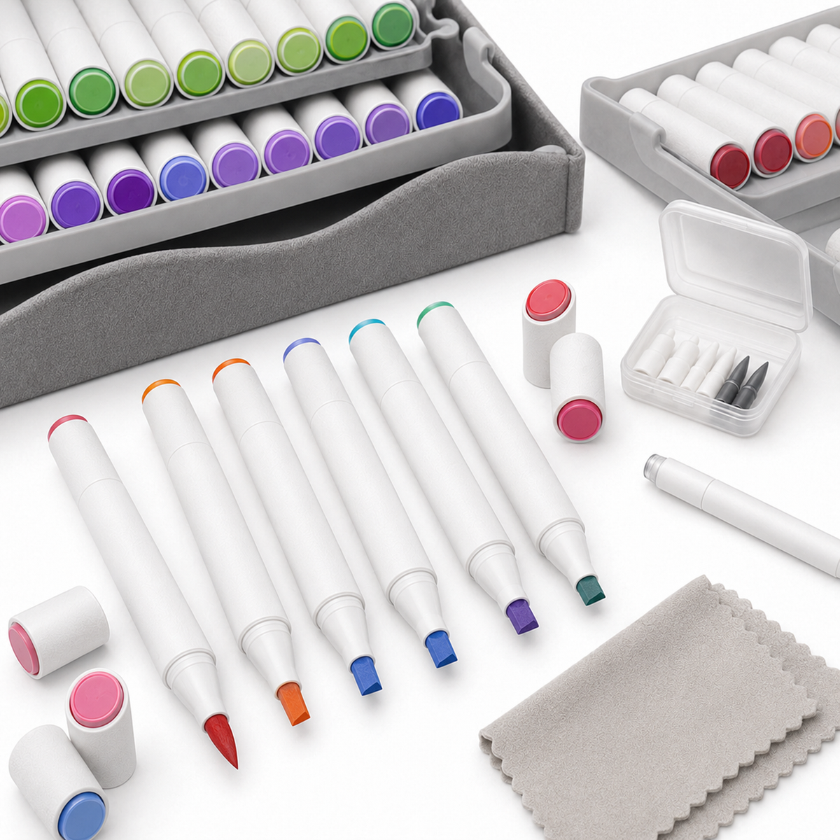 Professional Full-Spectrum Dual-Tip Marker and Sketch Studio